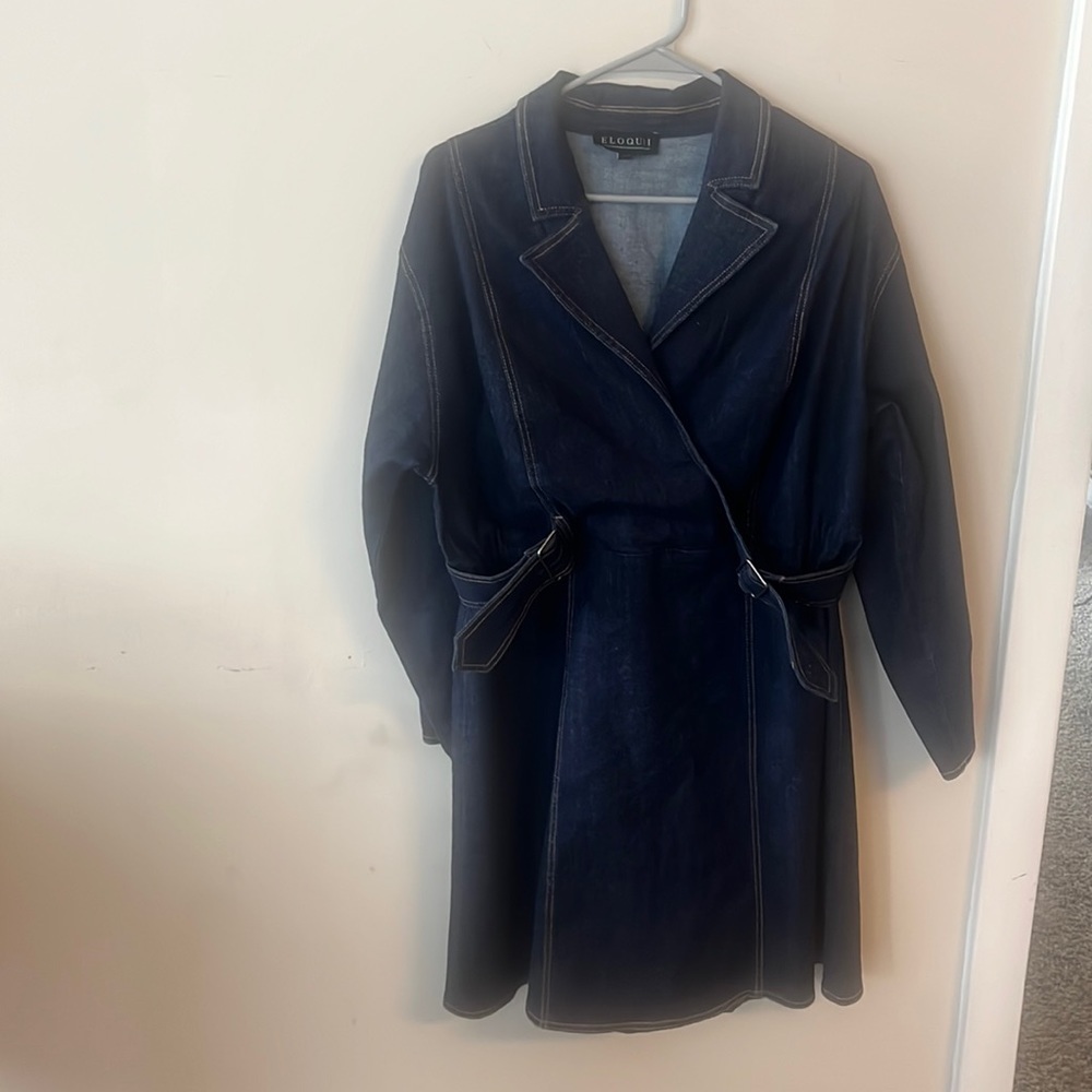 LADIES Eloquii Denim Midi Dress